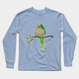 Cute egg shaped quaker parrot or monk parakeet Long Sleeve T-Shirt